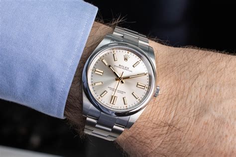 rolex oyster perpetual silver dial